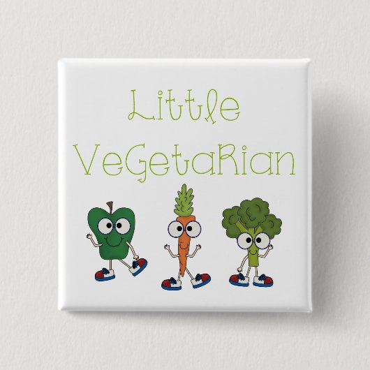 Kleiner Vegetarier Button (Vorderseite)
