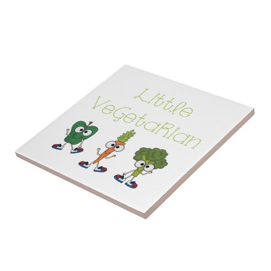 Kleiner Vegetarier Fliese (Seite)