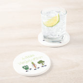 Kleiner Vegetarier Getränkeuntersetzer (Seite)