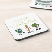Kleiner Vegetarier Getränkeuntersetzer (Linke Seite)