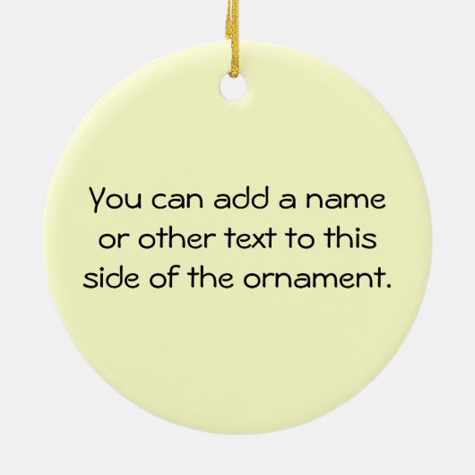 Kleiner Vegetarier Keramikornament (Hinten)