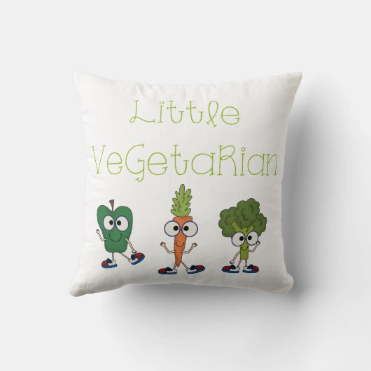 Kleiner Vegetarier Kissen (Rückseite)