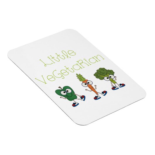 Kleiner Vegetarier Magnet (Rechte Seite)