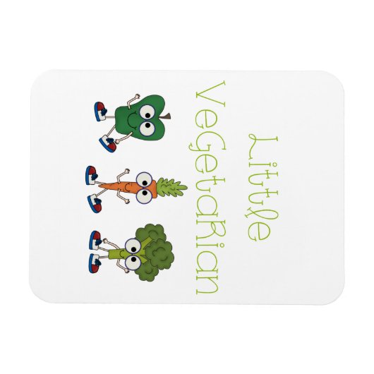 Kleiner Vegetarier Magnet (Horizontal)