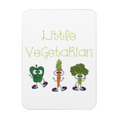 Kleiner Vegetarier Magnet (Vertikal)