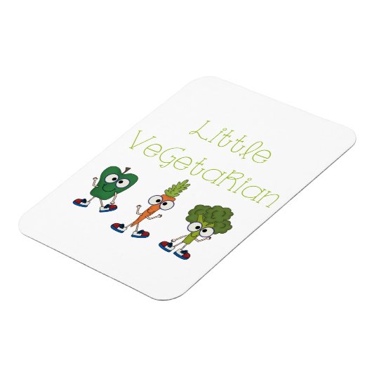 Kleiner Vegetarier Magnet (Linke Seite)