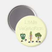 Kleiner Vegetarier Magnet (Vorderseite/Rückseite)