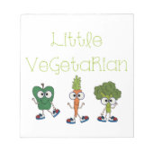 Kleiner Vegetarier Notizblock (Vorderseite)