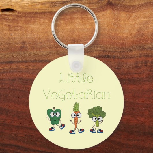 Kleiner Vegetarier Schlüsselanhänger (Vorderseite)