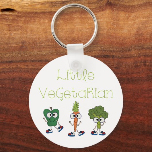 Kleiner Vegetarier Schlüsselanhänger (Vorderseite)