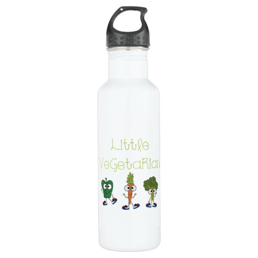 Kleiner Vegetarier Trinkflasche (Vorderseite)
