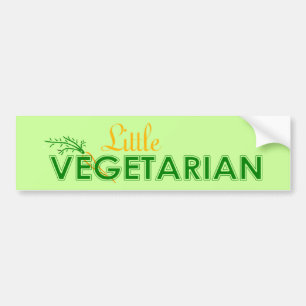 Kleiner vegetarischer Autoaufkleber