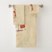 Kleiner Viktorianischer Caroler Custom Christmas Badhandtuch Set (Insitu)