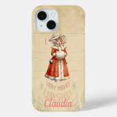 Kleiner Viktorianischer Caroler Custom Christmas Case-Mate iPhone Hülle (Rückseite)