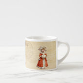 Kleiner Viktorianischer Caroler Custom Christmas Espressotasse (Rechts)