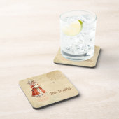 Kleiner Viktorianischer Caroler Custom Christmas Getränkeuntersetzer (Rechte Seite)