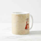 Kleiner Viktorianischer Caroler Custom Christmas Kaffeetasse (VorderseiteRechts)