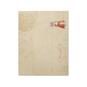 Kleiner Viktorianischer Caroler Custom Christmas Notizblock (Rotiert)