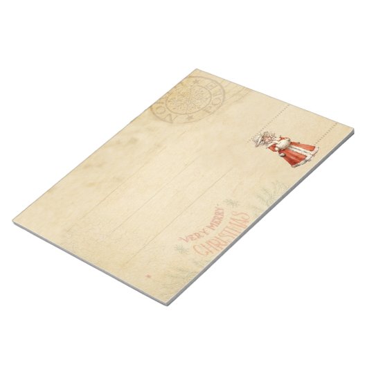 Kleiner Viktorianischer Caroler Custom Christmas Notizblock (angewinkelt)