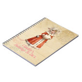 Kleiner Viktorianischer Caroler Custom Christmas Notizblock (Linke Seite)