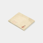 Kleiner Viktorianischer Caroler Custom Christmas Post-it Klebezettel (angewinkelt)