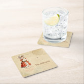 Kleiner Viktorianischer Caroler Custom Christmas Rechteckiger Pappuntersetzer (Vor Ort)