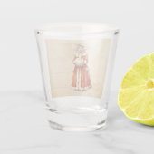 Kleiner Viktorianischer Caroler Custom Christmas Schnapsglas (Rückseite)