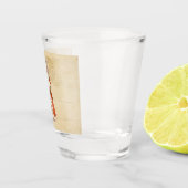 Kleiner Viktorianischer Caroler Custom Christmas Schnapsglas (Rechts)