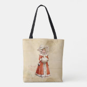 Kleiner Viktorianischer Caroler Custom Christmas Tasche (Rückseite)