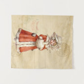 Kleiner Viktorianischer Caroler Custom Christmas Wandteppich (Vorderseite (Horizontal))