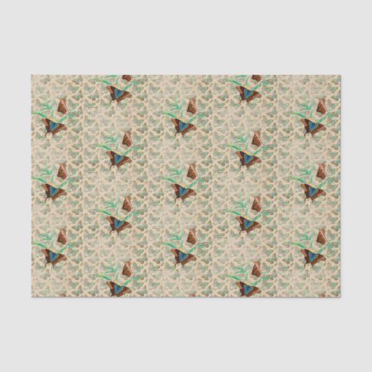 Kleiner Vintager Schmetterling Seidenpapier (Vorderseite)