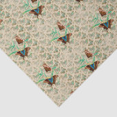 Kleiner Vintager Schmetterling Seidenpapier (Ausschnitt)