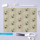 Kleiner Vintager Schmetterling Seidenpapier (Handwerk)