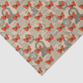 Kleiner Vintager Schmetterling Seidenpapier (Ausschnitt)