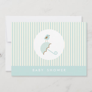 {Kleiner Vogel} Babydusche Einladung