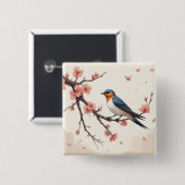 Kleiner Vogel Button (Vorne & Hinten)