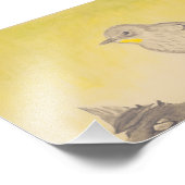 Kleiner Vogel Fotodruck (Ecke)