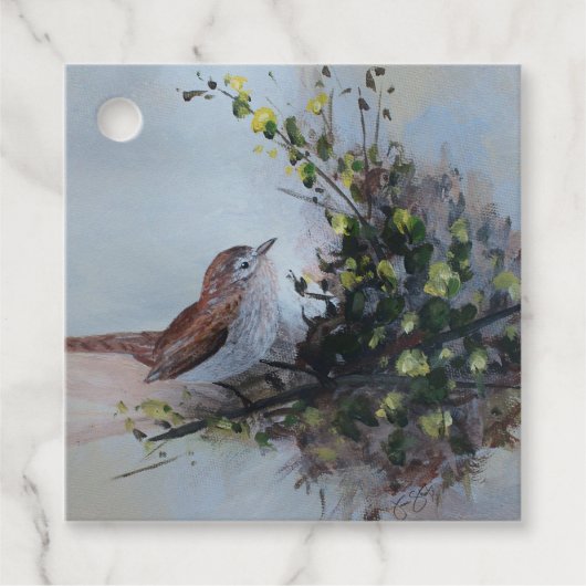Kleiner Vogel Geschenkanhänger (Vorderseite)