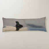 Kleiner Vogel im Wasser Seitenschläferkissen (Rückseite)