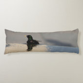 Kleiner Vogel im Wasser Seitenschläferkissen (Vorderseite)