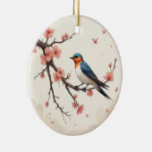 Kleiner Vogel Keramik Ornament (Rechts)