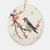 Kleiner Vogel Keramik Ornament (Links)
