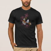 Kleiner Vogel mit Blume T-Shirt (Vorderseite)