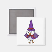 Kleiner Vogel mit Zauberkostüm Magnet (Vorderseite/Rückseite)