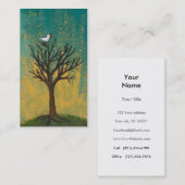 Kleiner Vogel singt Spaß hübsche ursprüngliche Visitenkarte (Vorne/Hinten)