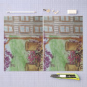 Kleiner Wagen mit Blüten Seidenpapier (Handwerk)