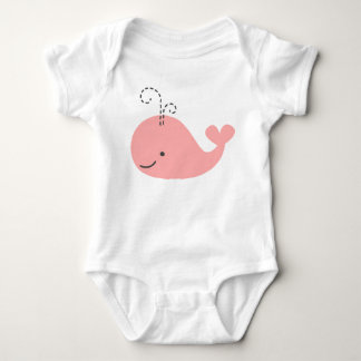 Kleiner Wal in Pink Baby Strampler