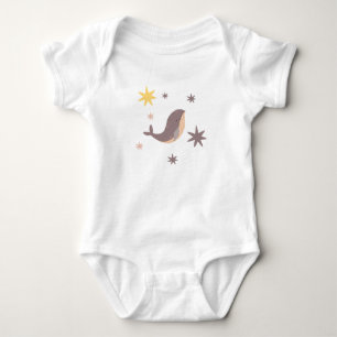 Kleiner Wal mit Sternen Baby-Body Baby Strampler