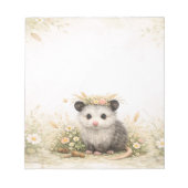 Kleiner Wald Freund Opossum Notizblock (Vorderseite)