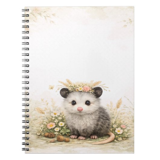 Kleiner Wald Freund Opossum Notizblock (Vorderseite)